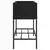 Vrtne sadilice s policom 2 kom crne 90 x 40 x 75 cm poliratan