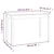 Vidaxl Jedilna miza bela 110x55x75 cm trdna borovina