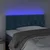 Vidaxl LED posteljno vzglavje temno modro 100x7x78/88 cm žamet