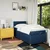 Vidaxl Box spring postelja z vzmetnico modra 90x190 cm blago