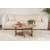 Hanah Home Klub sto Moira, O90x41cm, Braon