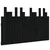 Uzglavlje za krevet Crno 127,5x3x80 cm od masivne borovine