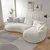 Atelier del Sofa Ugaona garnitura na razvlačenje Venedik Right, 317 x 163.5 x 71 cm, Bela
