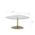 Hanah Home Klub sto Soho 85x40x67cm Providno-Zlatni