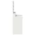 Vidaxl Toaletna mizica Bela 50 x 41 x 140 cm Konstruiran les