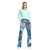 Winshape Hlače CUL105C modra/voda/moder denim