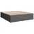 VIDAXL Box spring postelja z vzmetnico temno siva 180x200 cm blago