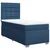 vidaXL vidaXL Box spring postelja z vzmetnico modra 90x200 cm blago, (21291648)