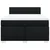 Vidaxl Box spring posteljni z vzmetnico črn 140x190 cm blago