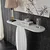 Hanah Home Komoda Ellittica 100x81x30cm Bela
