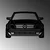 Wallity Zidna dekoracija Mersedes Benz AMG 80S, 60 x 42 cm, Crna