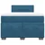 Vidaxl Box spring postelja z vzmetnico temno modra 120x200 cm žamet