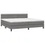 Vidaxl Box spring postelja z vzmetnico temno siva 200x200 cm blago