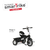 Smart Trike tricikl Chic - Black&Red