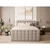 Bež boxspring postelja s prostorom za shranjevanje 200x200 cm Tasca – Maison de Reve