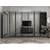 Hanah Home ormar sa reflektujućim staklom Nisa 20633, 315 cm, antracit