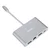 Xwave Adapter USB 3.1 Tip-C M na HDMI+USB 3.0+Tip C+RJ45 F M HDMI,3.0,RJ45 F