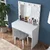 Hanah Home Sto za šminkanje sa tabureom BJ121 - 2934, 90x76.8x45, Beli