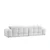 ATELIER DEL SOFA Sofa sa 3 sedišta Pescara Lounge (L2 2R) White
