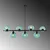 Opviq Luster Benek-15-14452, Plavi