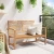 klupa Smeđa 110 x 65 x 76,5 cm Čvrsto teak drvo