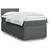 vidaXL vidaXL Box spring postelja z vzmetnico temno siva 100x200 cm blago, (21291006)
