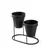 Aberto Design Stona dekoracija 19x16x10 cm, Crna