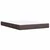 Vidaxl Box spring postelja z vzmetnico temno rjava 140x200 cm blago