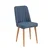 Hanah Home Set Trpezarijski sto i 4 trpezarijske stolice Santiago Atlantic Navy Blue V2, Teget