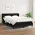 Vidaxl Box spring posteljni z vzmetnico črn 140x190 cm blago