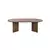Nordure Klub sto Sable, 119x60x40cm, Braon