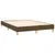 Vidaxl Box spring postelja z vzmetnico temno rjav 140x190 cm blago