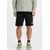 ALPHA INDUSTRIES Hlače črna/bela