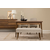 HANAH HOME Vina 02 1005 Walnut Cream Produživi trpezarijski sto, stolice i konzola (5 komada))