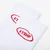 Nogavice Footshop Basic Crew Socks 3-Pack White (Red Logo) 43-46