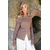 Trend Alacati Stili Ženska bluza Alc-X14527, Smeđa