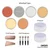 PanPastel kovinski pastelni set - zlati (6 kosov)