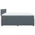 Vidaxl Box spring postelja z vzmetnico temno siva 200x200 cm žamet