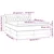 Vidaxl Box spring postelja z vzmetnico modra 140x200 cm blago