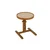 Hanah Home pomoćni sto Opus Yuvarlak 40, 40 cm, orah / travertin