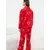Trendyol Red Heart Polar Fleece Knitted Pajama Set