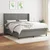 Vidaxl Box spring postelja z vzmetnico temno siva 180x200 cm blago