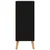 Komoda visoki sjaj crna 60 x 30 x 72 cm od konstruiranog drva