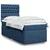 Vidaxl Box spring postelja z vzmetnico modra 90x190 cm blago