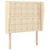 Uzglavlje s ušima krem 103x23x118/128 cm od tkanine