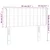 LED uzglavlje crno 83x16x78/88 cm od tkanine