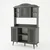 Hanah Home ormar za kafe kutak Avior 120, 120 cm, sivi