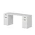 Hanah Home radni sto Alen 180cm 2 Drawer 2 Cabinet, 180 cm, beli