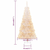 Umjetno božićno drvce s obojenim vrhovima bijelo 210 cm PVC
