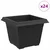 Kvadratna saksija za cvijeće 24 pcs Crna 23 x 23 x 17,5 cm